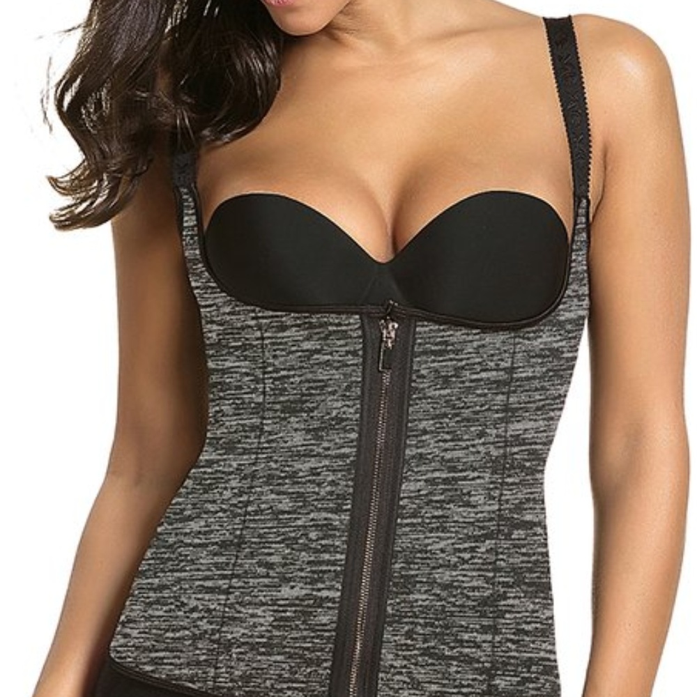 Gray Waist Cincher & Vest - Women